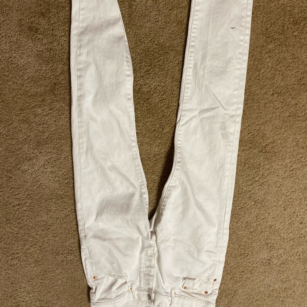 All White Purple Jeans